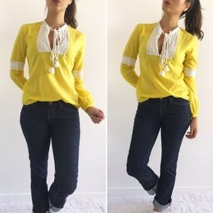 Tory Burch Bailey Top in Yellow (S10P1)